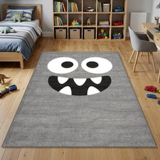 Tapis gris enfant motif