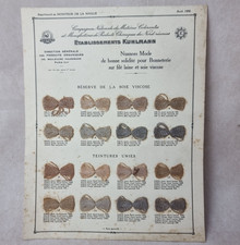 Planche Nuancier Ancien de