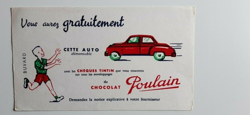 Buvard vintage chocolat - buvard,