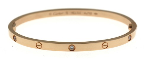 18k rose gold - cartier, small