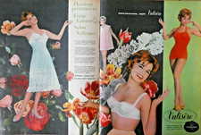 PRESS AD 1959 SUITCASE BRA SWIMSUIT JUMPSUIT