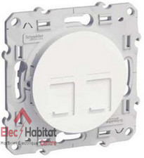 Prise double  RJ45 CAT6 UTP