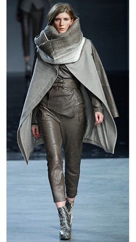 Helmut lang willowed felt wool - lang,