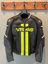 Genuine Dainese Valentino Rossi VR46 Leather Moto Jacket Ducati MINT size 54