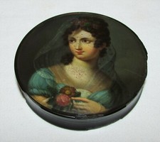 TABATIERE BOITE  AVEC PORTRAIT