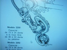 Huret  2219 Rear Derailleur jubillee  spring  Vintage Bicycle NOS