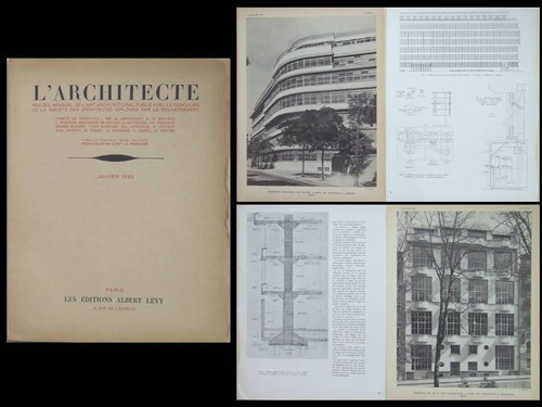 Architecte 1932 paris 3 - l'architecte,