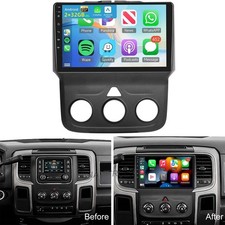 Android 15 For Dodge Ram 1500 2500 3500 2014-2018 CarPlay Car Radio GPS Stereo