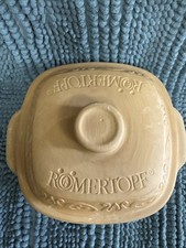 Romertopf 118 -  Terra Cotta Clay - 2 Piece Baker - Baking Roaster -West Germany