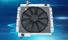 3 ROW ALUMINUM RADIATOR & FAN FOR TOYOTA LAND CRUISER BJ40 BJ42