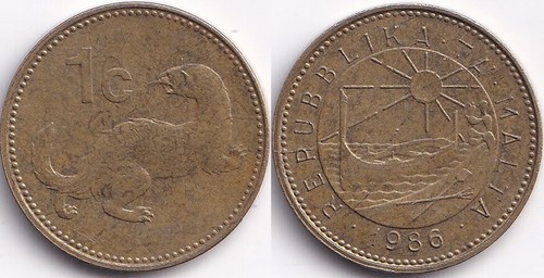 Cent 1986 malte malta bateau - cent,