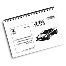 FERRARI 430 SCUDERIA - PARTS BOOK