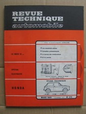 Revue Technique Automobile pour HONDA N 360 - N 600 - N 600 GT