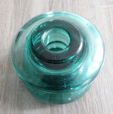 Ancien isolateur EDF en verre
