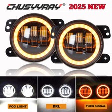 4" LED For Nissan Titan 05-19 Clear Lens Pair Bumper Fog Light Lamp Replacement