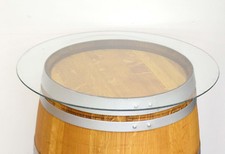 Plateau en verre rond d 80cm