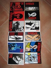 DIABOLIK I DUE ORGANETTO POSTCARDS ASTORINA ANNI '90 6+6 CARTOLINE BELLI & RARI!