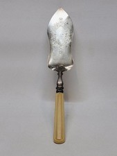 Antique Solid Silver Cake Peel Shovel Minerva Punch 