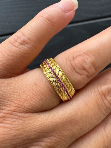 Gold ruby ring - ruby,