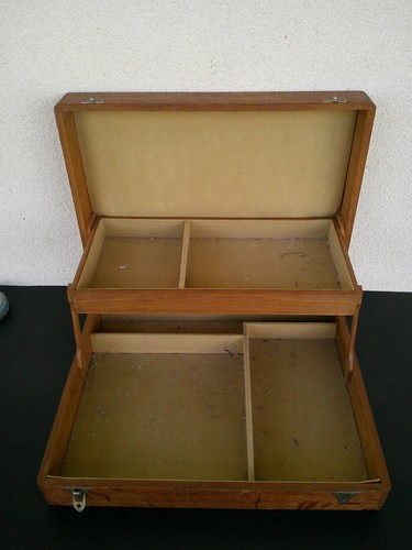 Grande boite couture bois - a,