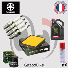 Kit Entretien Premium pour KAWASAKI ZXR 750 H Stinger de 1989 à 1990 Huile MOTUL