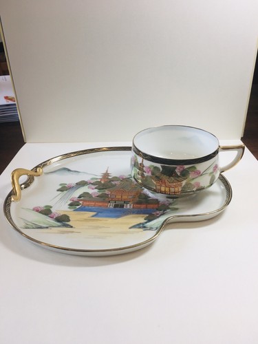 Hand painted japanese kutani - painted,