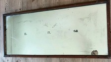 British Rail (Midland) Vintage Compartment Mirror Railway Memorabilia 11"x25.5"