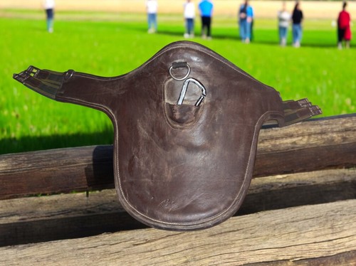 Sangle bavette cheval cuir - cheval, en