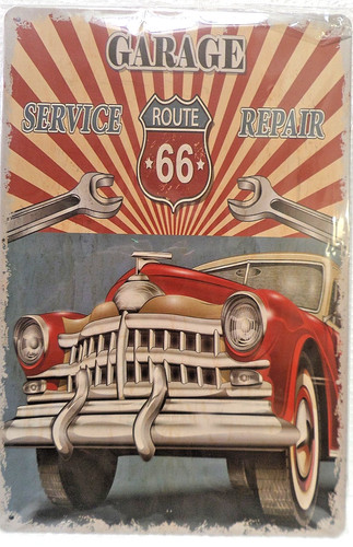Plaque metal vintage 20x30 - metal,