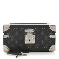 LOUIS VUITTON LV Coffret Joaillerie Black Gray Monogram w/ Black Interior