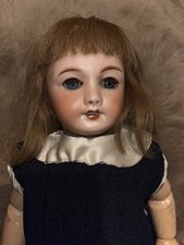Jolie Poupée Ancienne Tête Intacte Porcelaine Bleuette Unis France  301 1   1/4