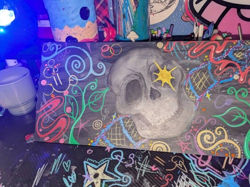 Original piece skull - an,