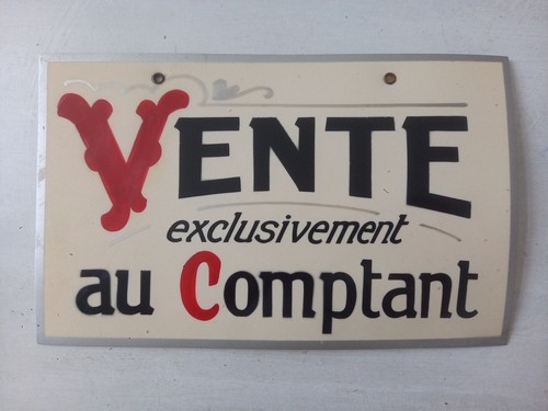 Vente exclusivement - vente, au