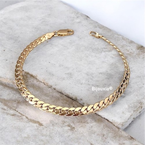 Bracelet maille anglaise 18cm - bracelet,