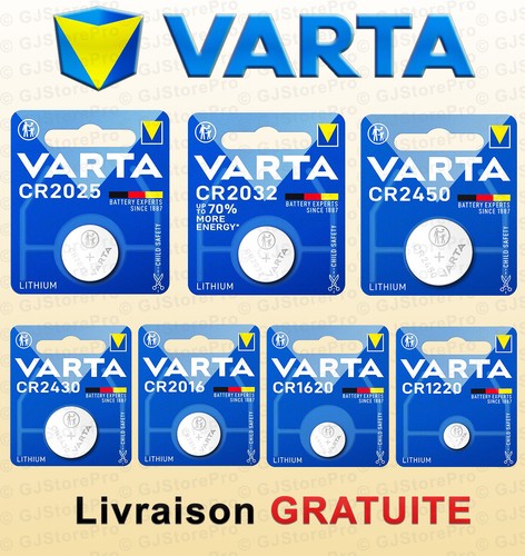 Piles cr2032 bouton lithium - bouton,