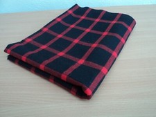 Coupon tissu à carreaux noir