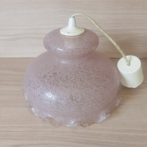 Suspension vintage verre - , rose