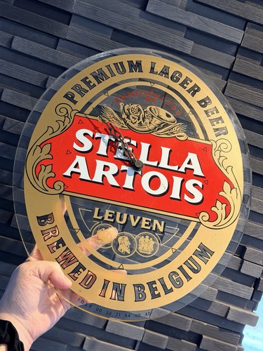 Horloge murale bière stella - horloge,