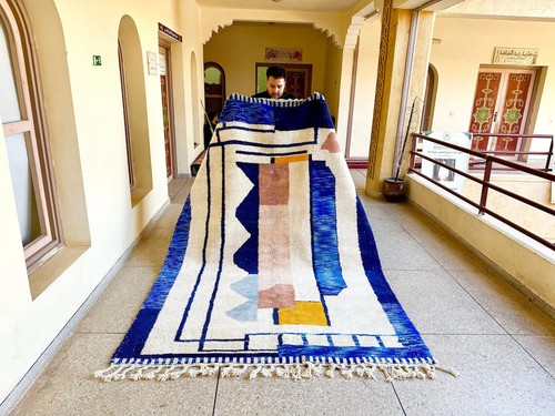 Tapis majorelle bleu - majorelle, bleu,