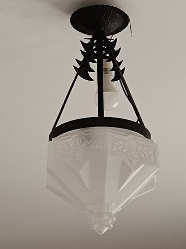 Art deco black wrought iron - art,