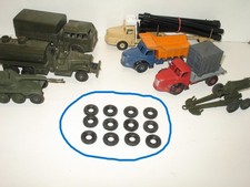 D06, dinky X 12 tires for super toy truck, unic, gmc, military, GAC ... 20/8