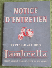 Notice d'entretien Lambretta
