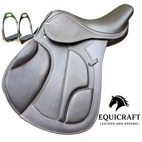 Selle cheval cuir à - cuir,