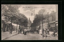 Old postcard Parc-St.-Maur, Avenue de la Mairie 1904 