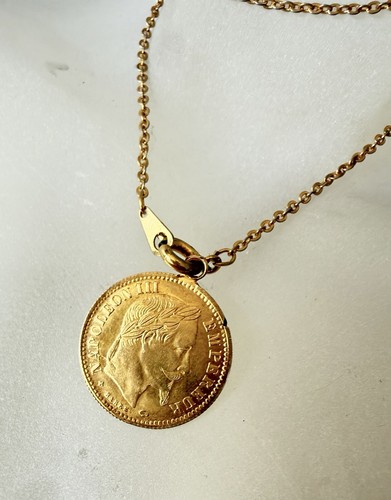Ancien pendentif médaillon - pendentif, 10