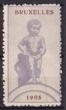 u3245/ Belgium Poster Stamp Label 1905 # Manneken Pis