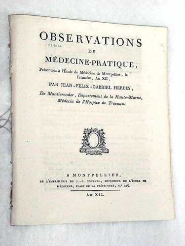 Livre ancien médecine - livre,