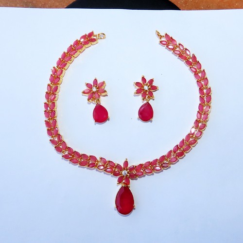 Parure collier boucles - collier,