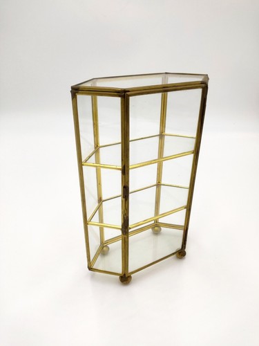Ancienne vitrine hexagonale - ancienne,