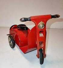 Scooter Ancien Jouet Mécanique Tole Vespa Lambretta